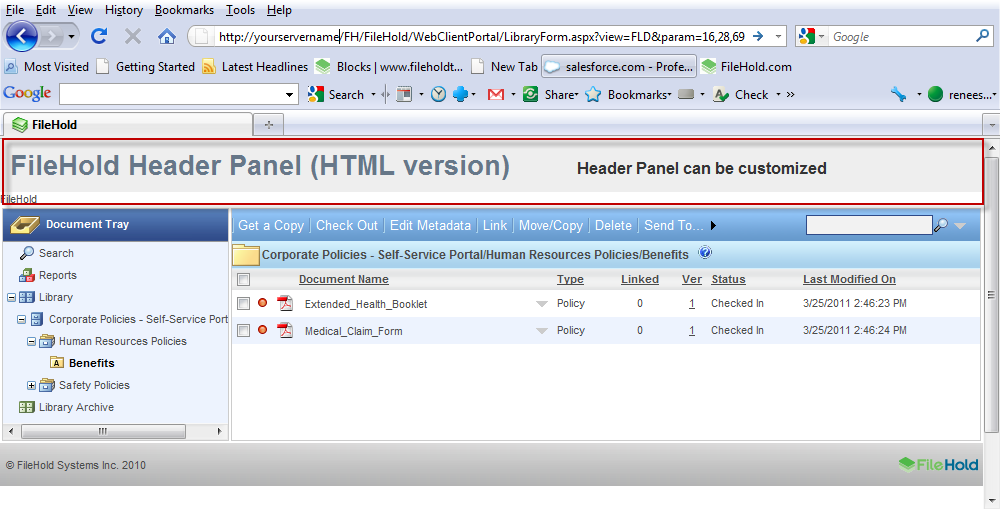 Document Management Self-Service Portal