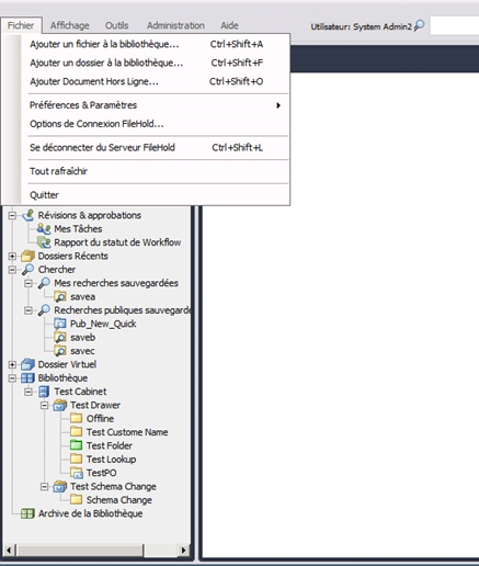 French language pack for the FileHold Desktop Application