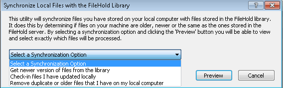 Synchronize offline documents with the document management system
