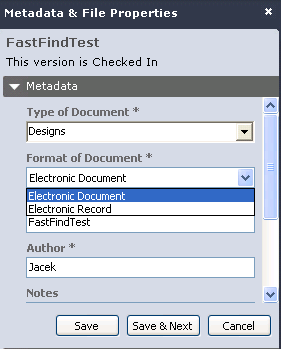 Metadata pane - Convert schema format
