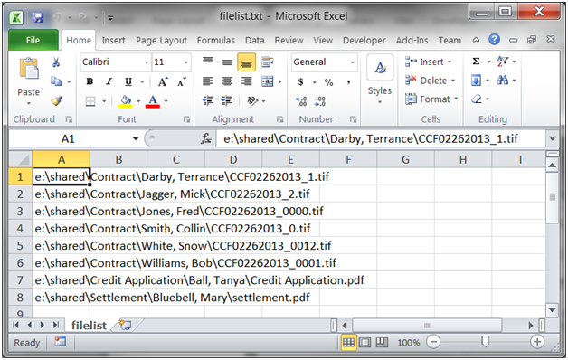 ​ Import text in Microsoft Excel 