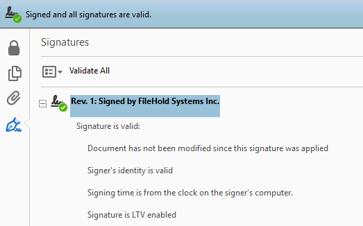 Digital signature verification