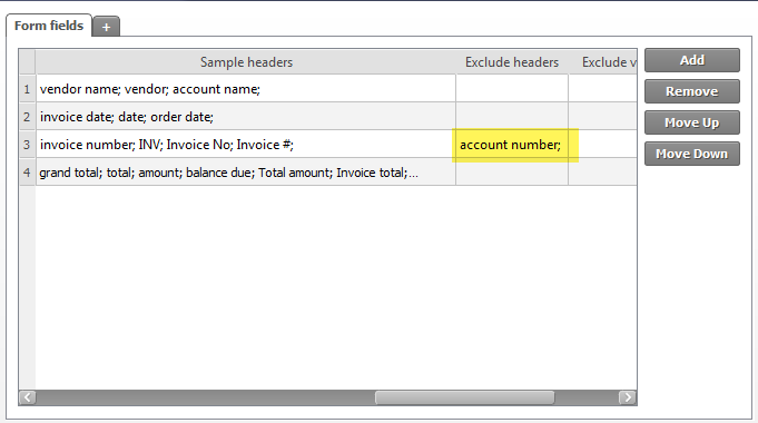 SmartSoft Capture sample exclude headers