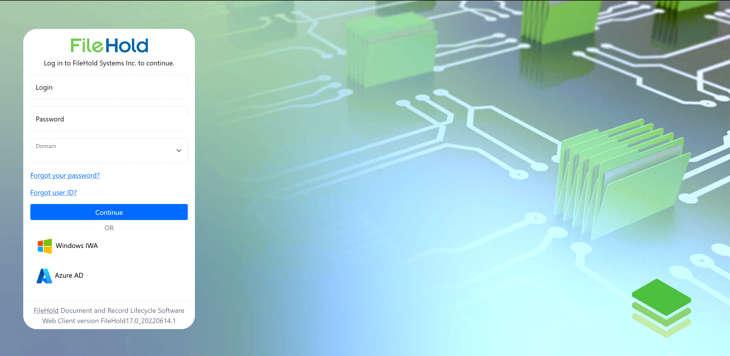 Logon page tailoring