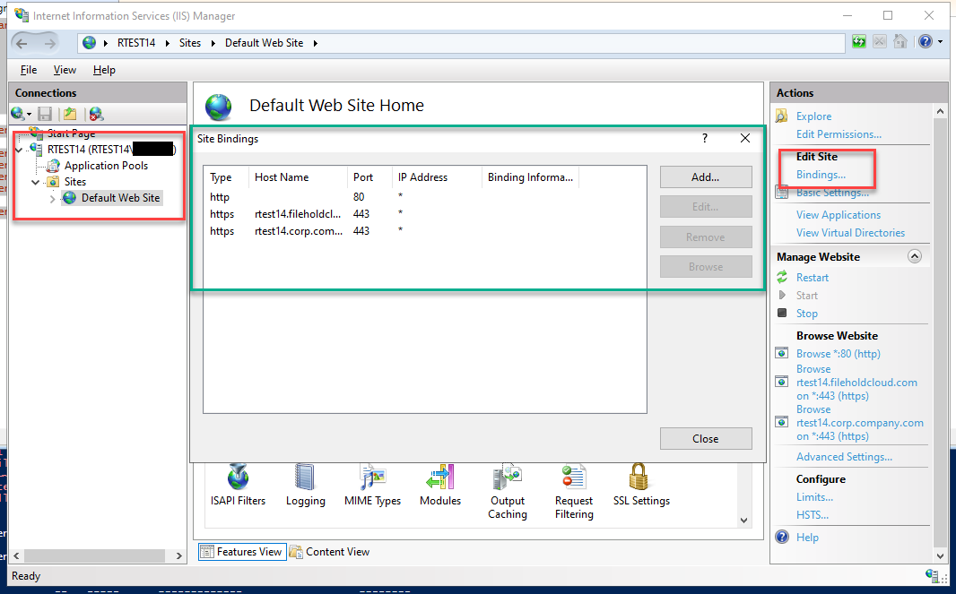 iis bindings dialog