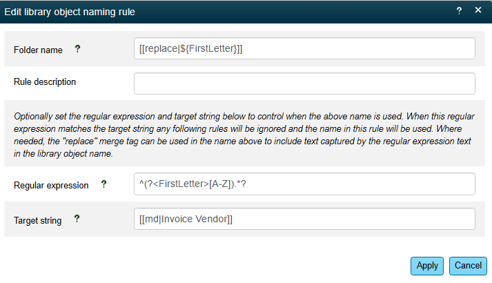 AF Rule first letter