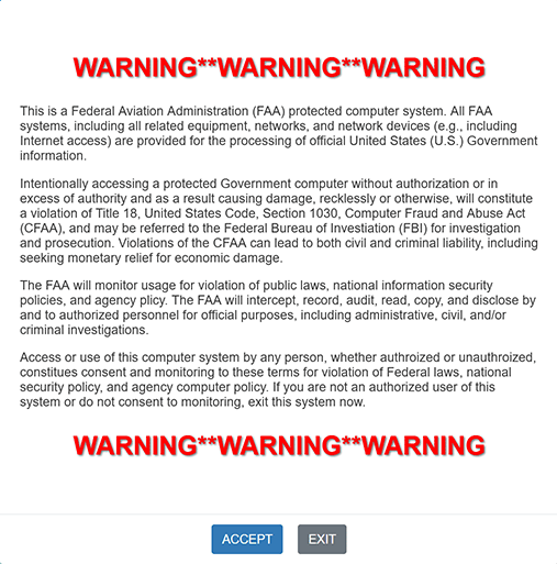 warning banner example